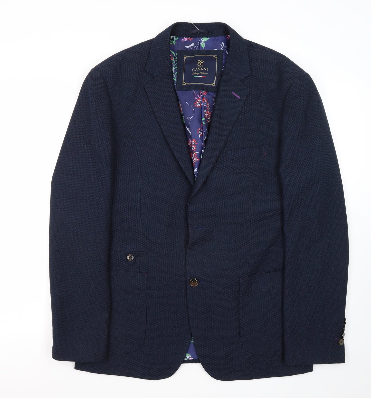 Mens UK Size 42 Cavani Regular Blue Suit Jacket