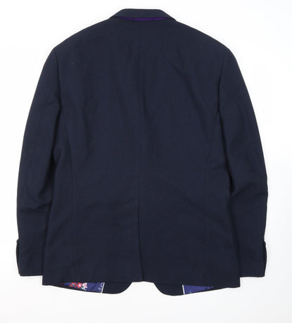 Mens UK Size 42 Cavani Regular Blue Suit Jacket