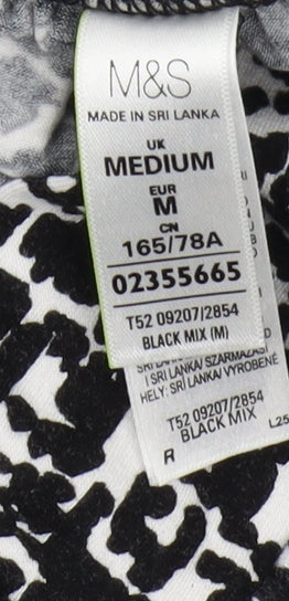 Womens UK Size M Marks and Spencer   Black Trousers
