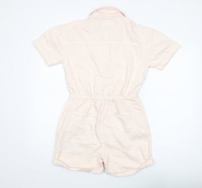 Marks and Spencer Girls Pink Jumpsuit 13-14 Years Short Sleeve
