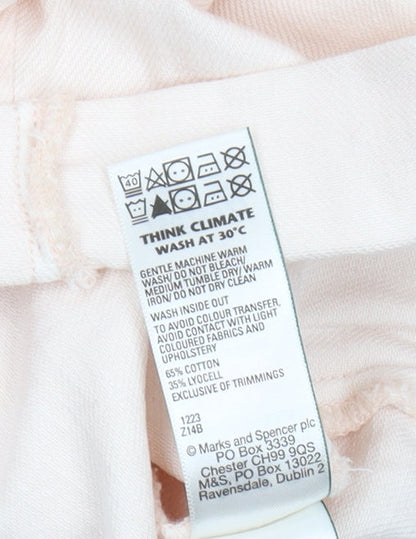 Marks and Spencer Girls Pink Jumpsuit 13-14 Years Short Sleeve