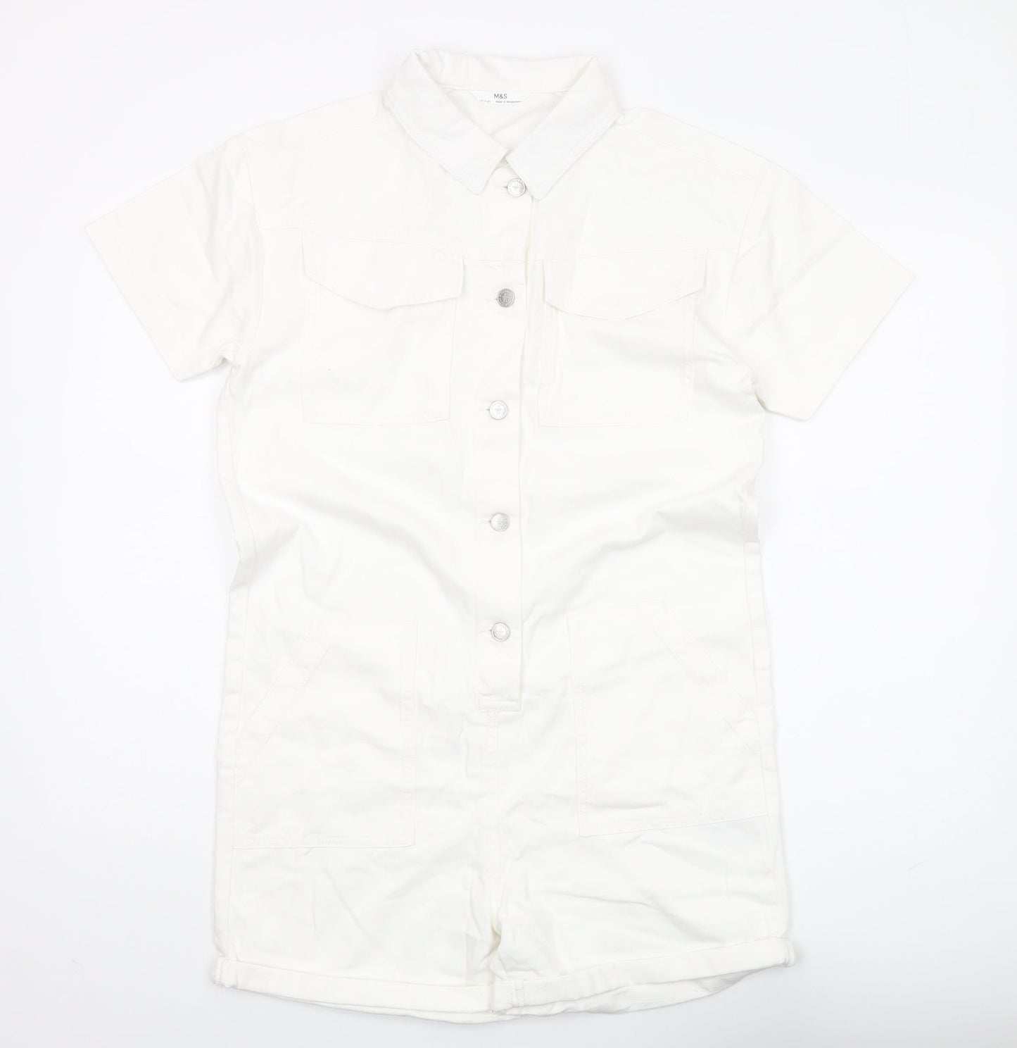 Marks and Spencer Girls Ivory Playsuit 14-15 Years
