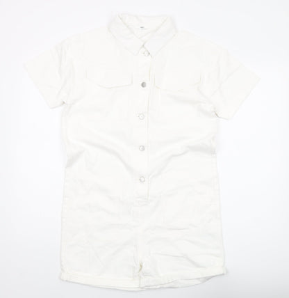 Marks and Spencer Girls Ivory Playsuit 14-15 Years