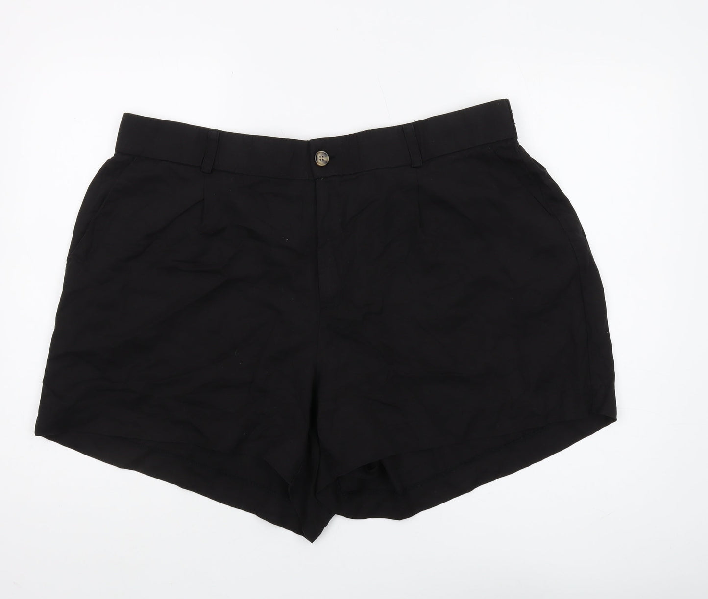 Torrid Women's Black Relaxed Mid-Rise Shorts, Size 12