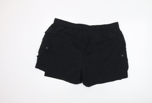 Marks and Spencer Men's Black Athletic Shorts