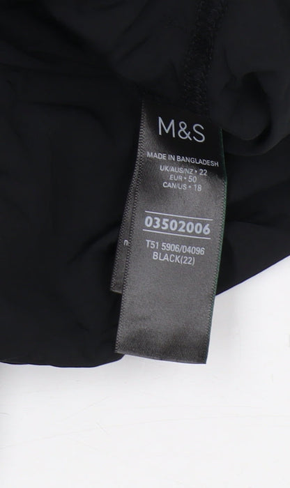 Marks and Spencer Men's Black Athletic Shorts