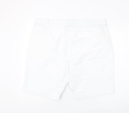 Marks and Spencer Women's White Chino Shorts Size 22