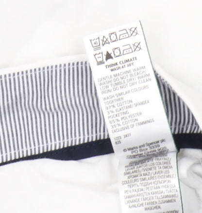 Marks and Spencer Women's White Chino Shorts Size 22