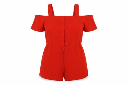 Womens UK Size S Monki One-Piece Red Jumpsuit