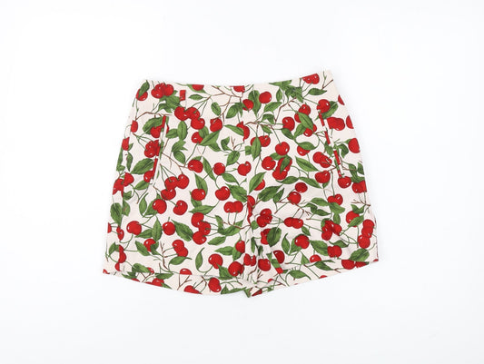 Zara Women's Multicoloured Chino Shorts Size S