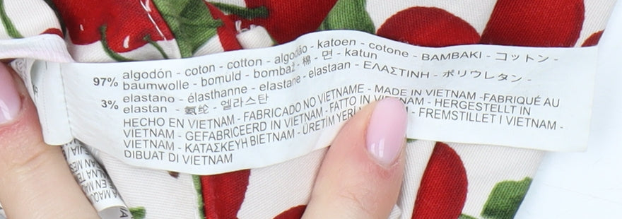 Zara Women's Multicoloured Chino Shorts Size S