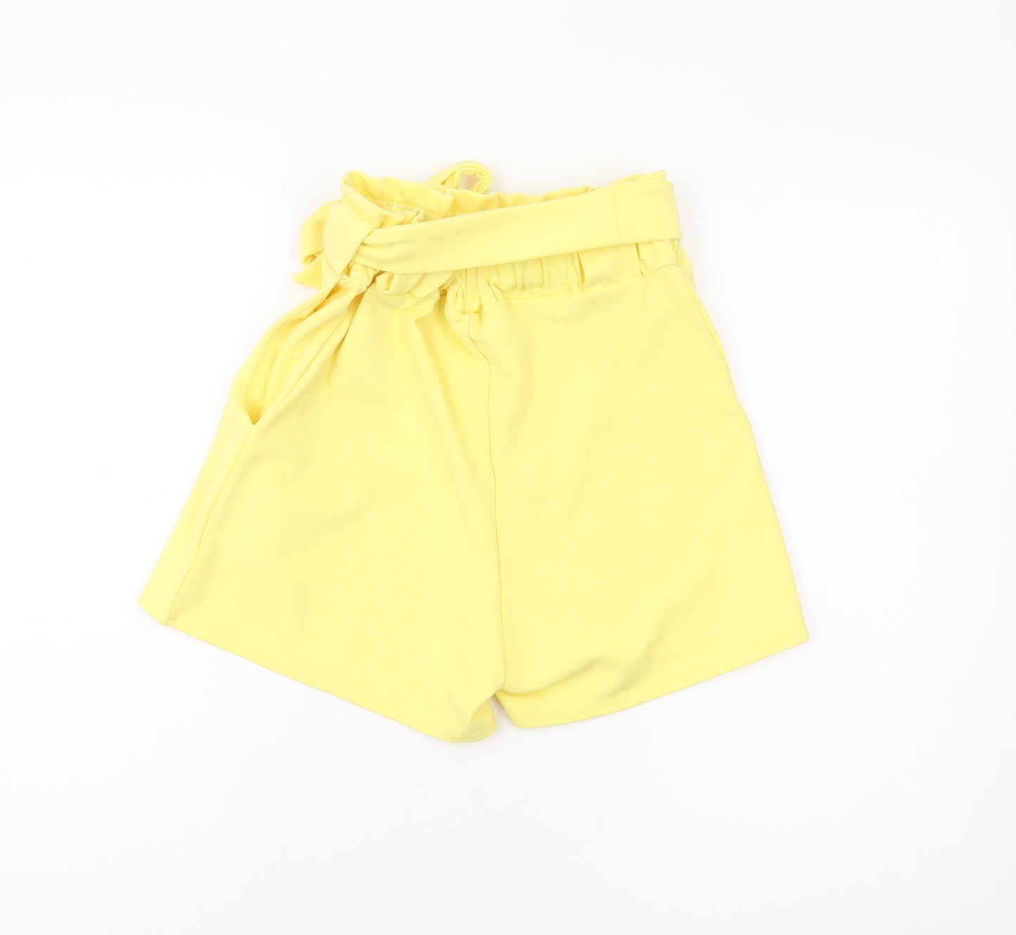 Quiz Women's Yellow Paperbag Shorts, Size 6
