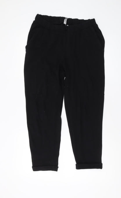 Womens UK Size S Divided Regular Fit  Black Trousers