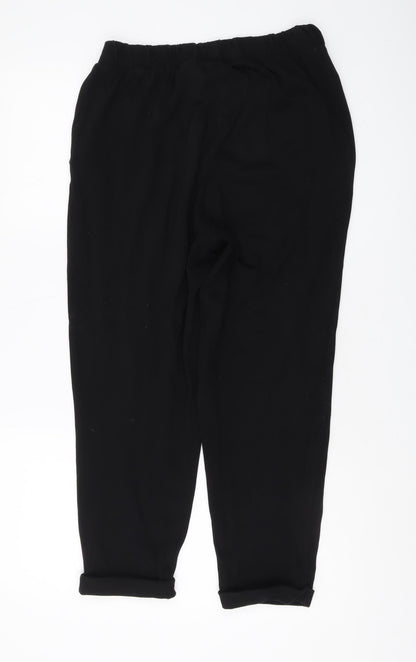 Womens UK Size S Divided Regular Fit  Black Trousers