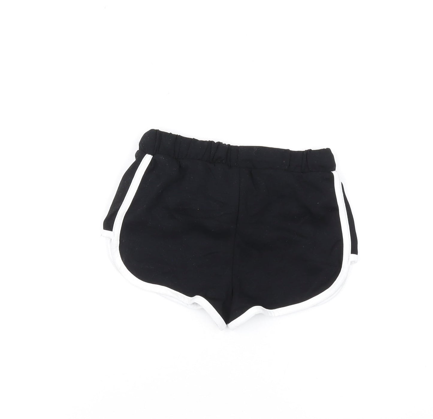 Marks and Spencer Girls Black Shorts 6-7 Years Aloha Theme