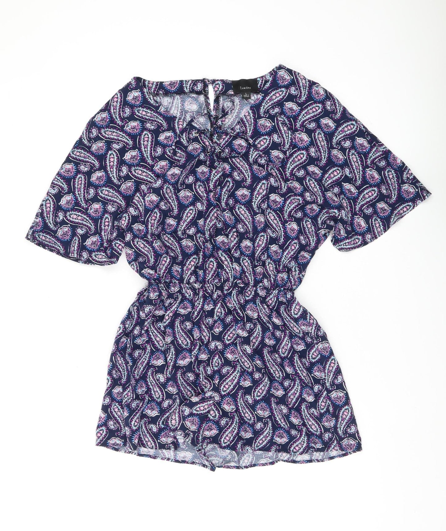 Lumière Women's Multicoloured Paisley Playsuit L