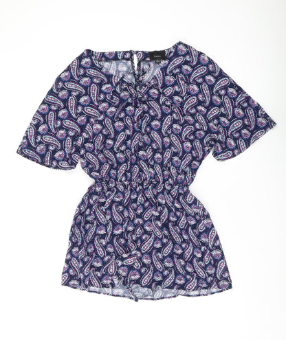 Lumière Women's Multicoloured Paisley Playsuit L