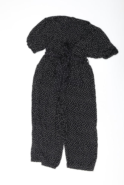 Accessorize Black Polka Dot Women's Jumpsuit Size 6