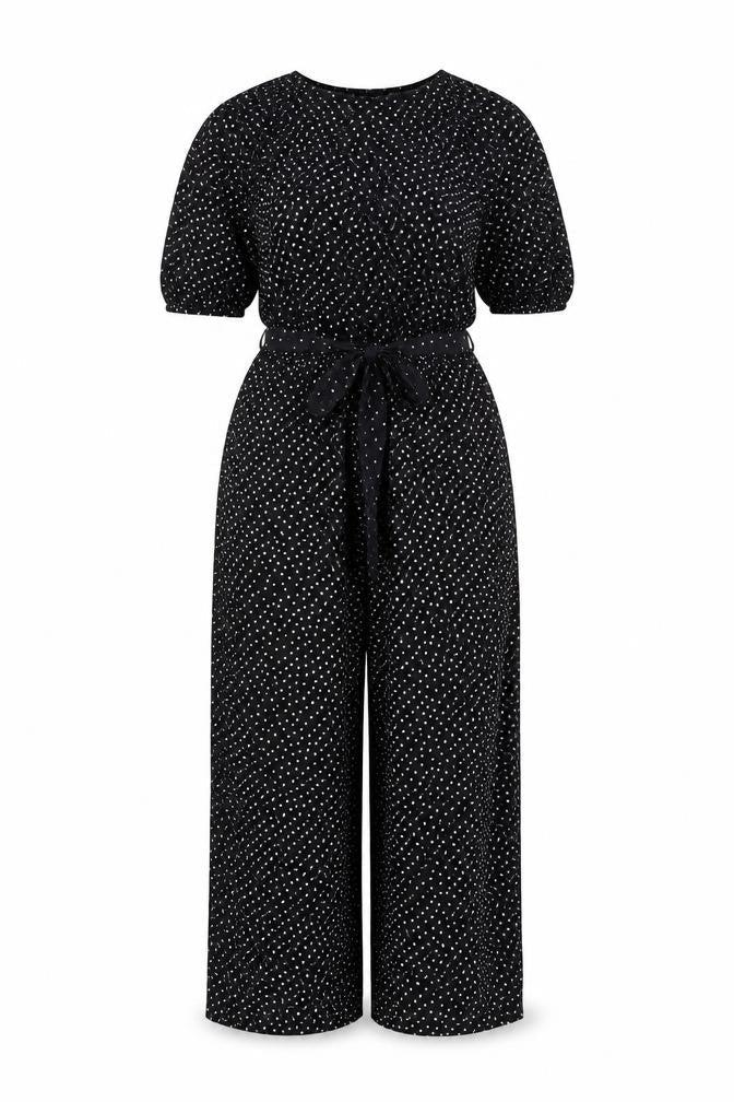 Womens UK Size 6 Accessorize One-Piece Black Jumpsuit