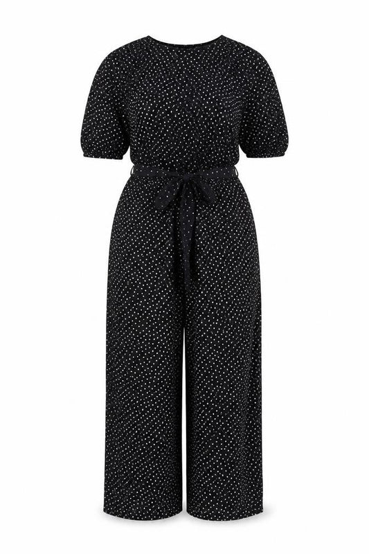 Womens UK Size 6 Accessorize One-Piece Black Jumpsuit