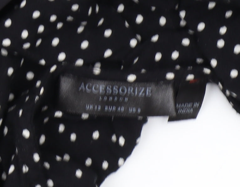 Accessorize Black Polka Dot Women's Jumpsuit Size 6