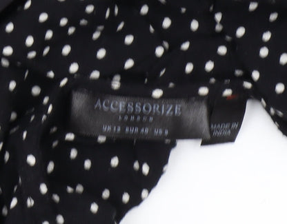 Accessorize Black Polka Dot Women's Jumpsuit Size 6