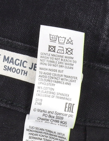 Womens UK Size 8 Marks and Spencer Regular Fit Skinny Black Jeans