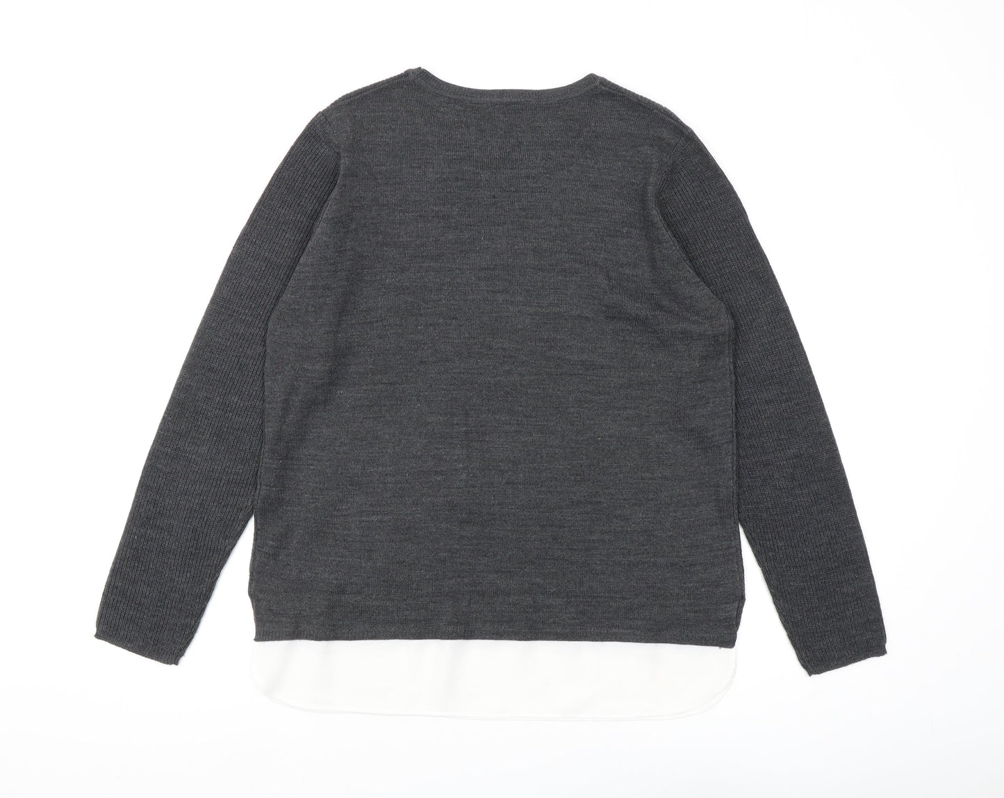 Womens UK Size 16 Dorothy Perkins Grey Pullover Jumper