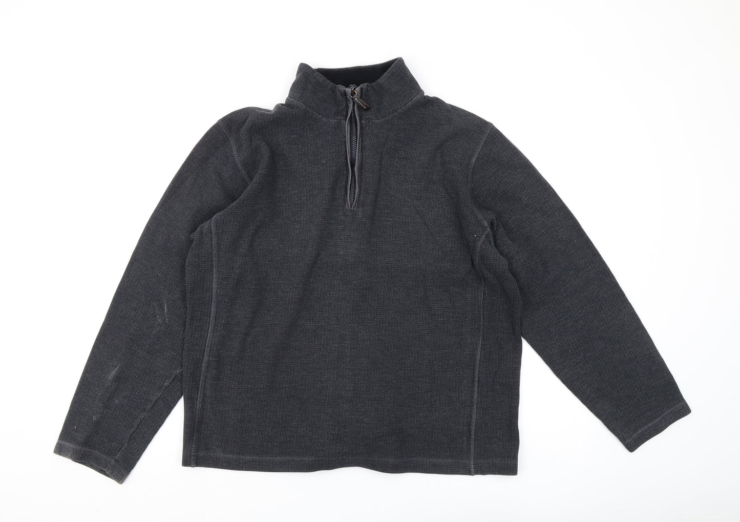 Mens UK Size L John Lewis Black Pullover Sweatshirt