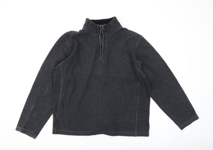 Mens UK Size L John Lewis Black Pullover Sweatshirt