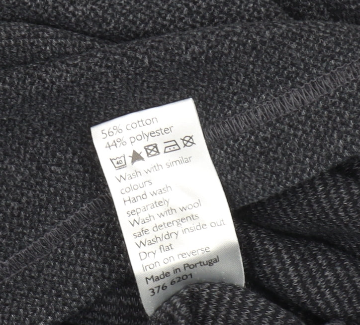 Mens UK Size L John Lewis Black Pullover Sweatshirt