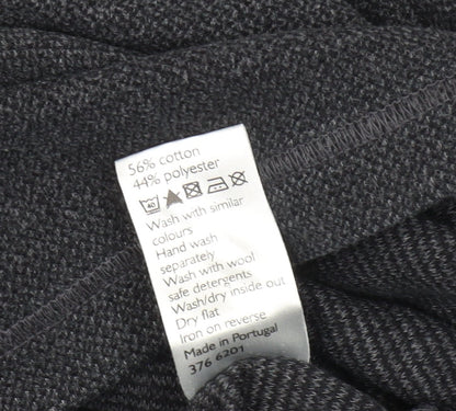 Mens UK Size L John Lewis Black Pullover Sweatshirt