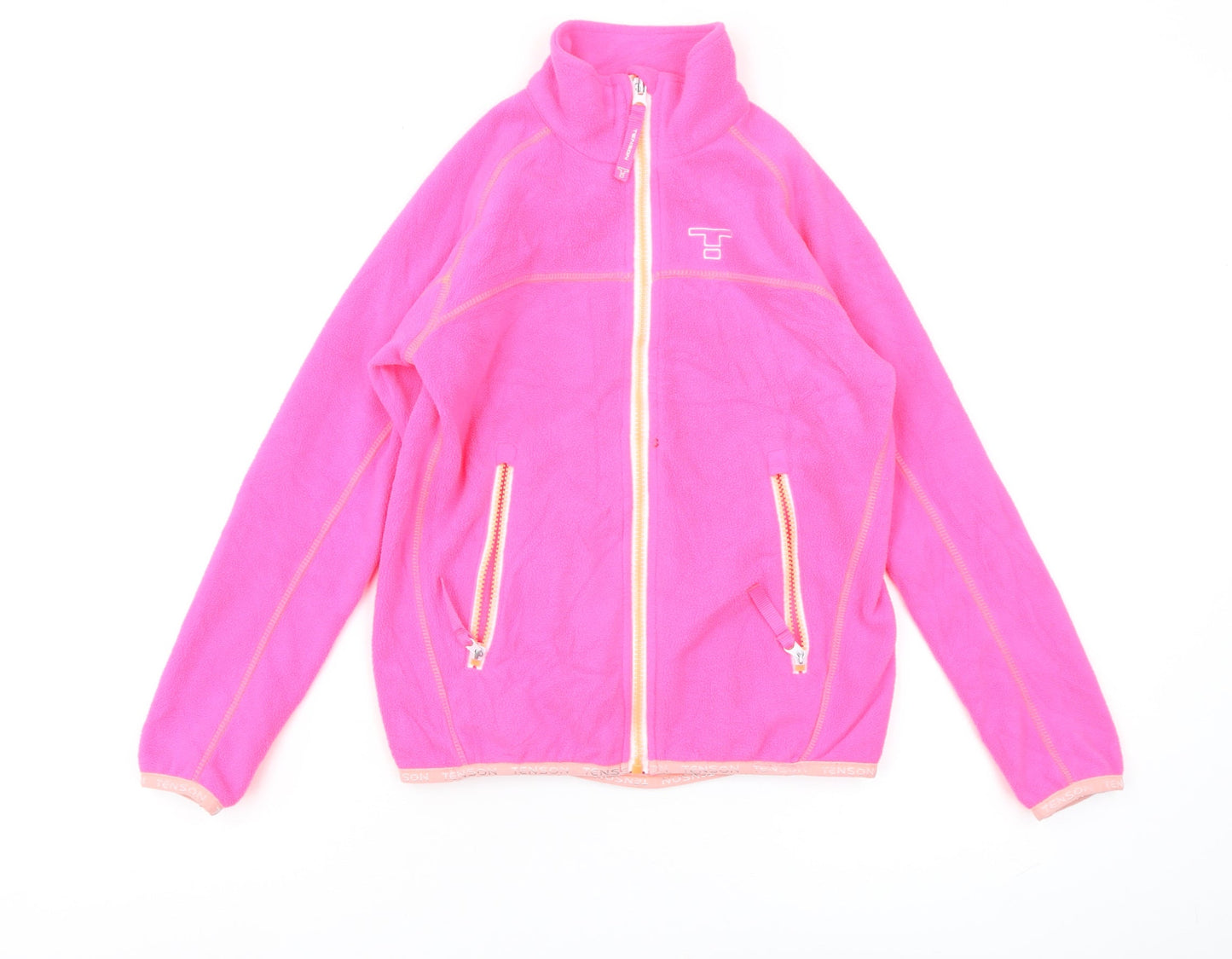Tenson Girls Pink Fleece Full Zip Sweatshirt 9-10 Years