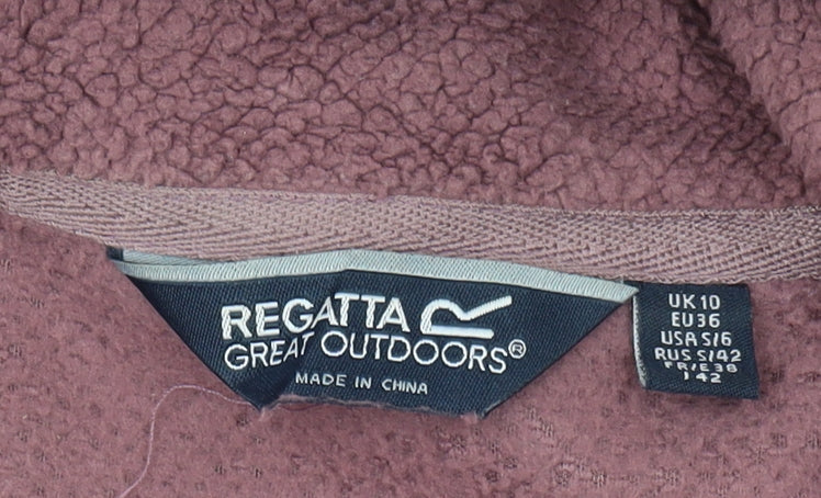 Regatta Women's Pink Full Zip Hoodie Size 10