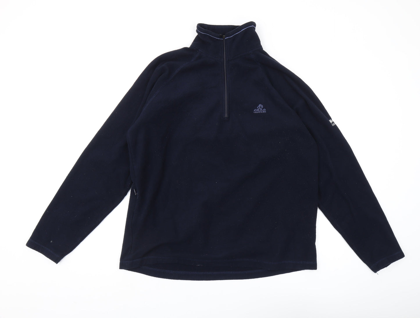 Mens UK Size M Craghoppers Blue 1/4 Zip Sweatshirt
