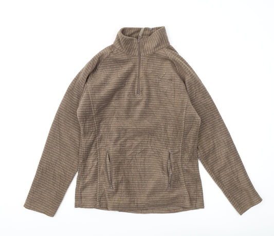 Regatta Women's Brown Striped Pullover Sweatshirt Size 10