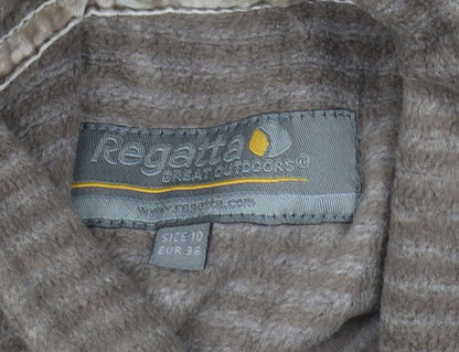 Regatta Women's Brown Striped Pullover Sweatshirt Size 10