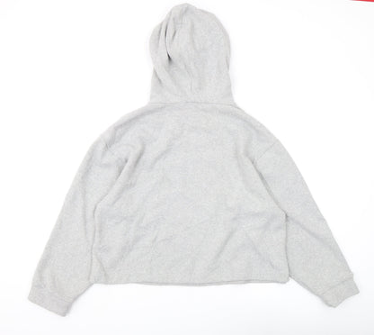 Zara Women's Grey Pullover Hoodie, L, Casual Comfort