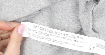 Zara Women's Grey Pullover Hoodie, L, Casual Comfort