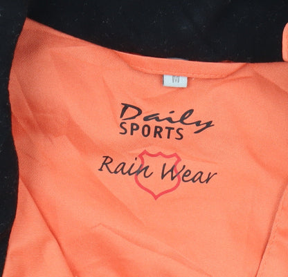 Daily Sports Women's Orange Rain Jacket M - Waterproof Lightweight