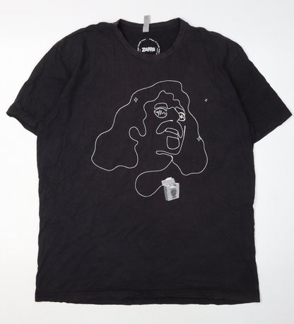 Next Level Apparel Men's Black XL Graphic Music T-Shirt