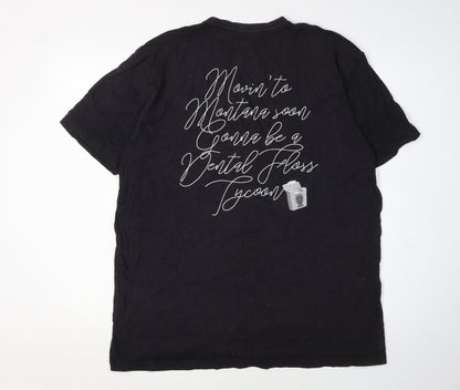 Next Level Apparel Men's Black XL Graphic Music T-Shirt