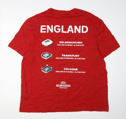 Marks and Spencer Men’s Red XL England Euro 2024 T-Shirt