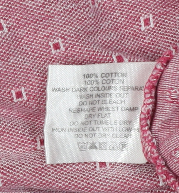 Peter Gribby Pink Geometric Polo Shirt - Men's 3XL