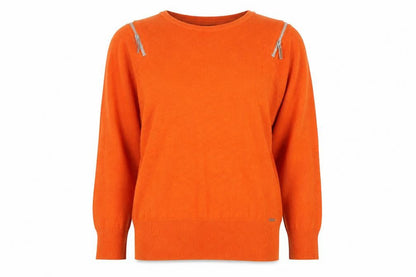 Womens UK Size 8 Star by Julien Macdonald Orange Pullover Jumper