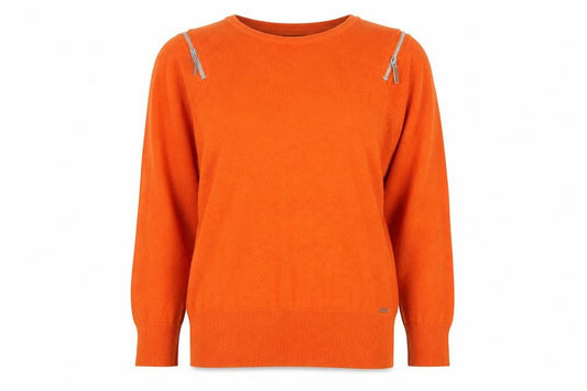 Womens UK Size 8 Star by Julien Macdonald Orange Pullover Jumper