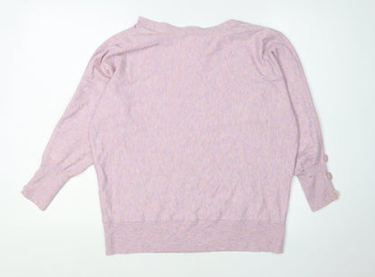 Monsoon Women's Pink Pullover Jumper, Size L, Casual
