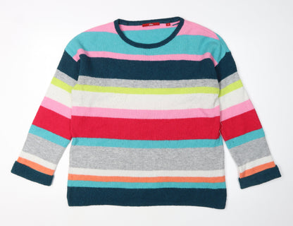 Womens UK Size 12 s.Oliver Multicoloured Pullover Jumper