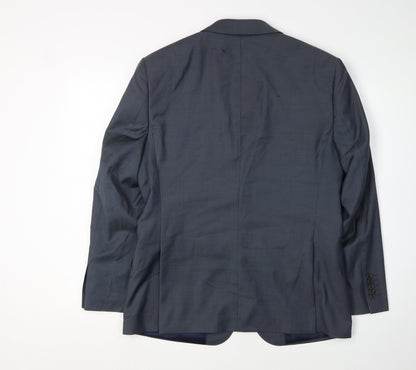 Mens UK Size 38 Paul Costelloe Regular Blue Suit Jacket