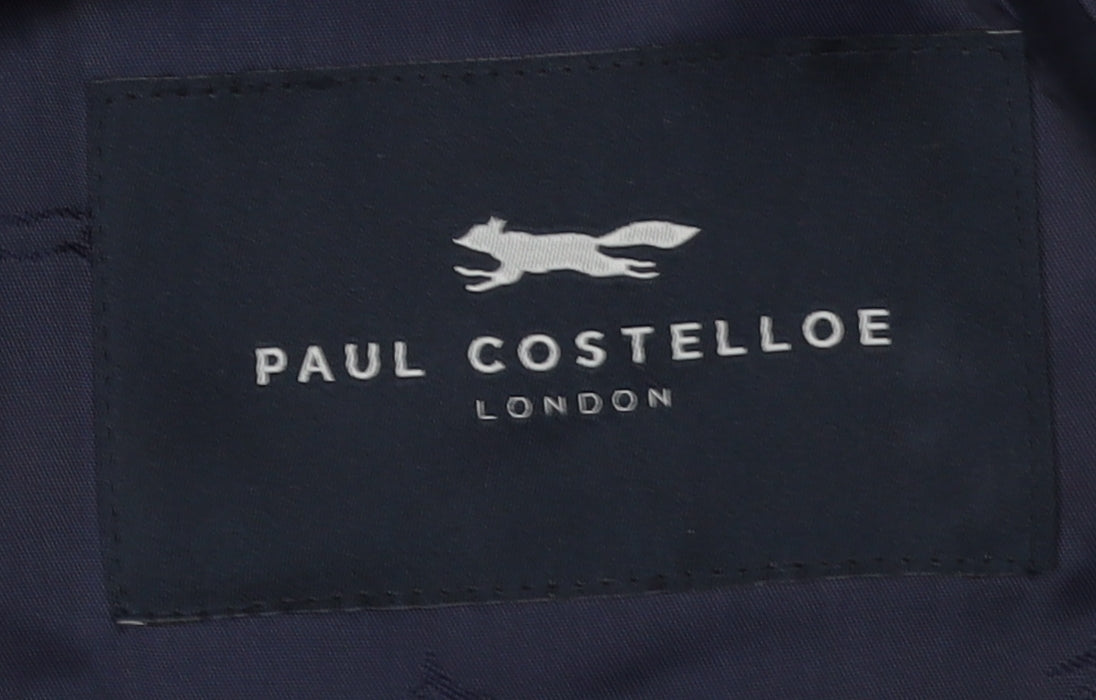 Mens UK Size 38 Paul Costelloe Regular Blue Suit Jacket